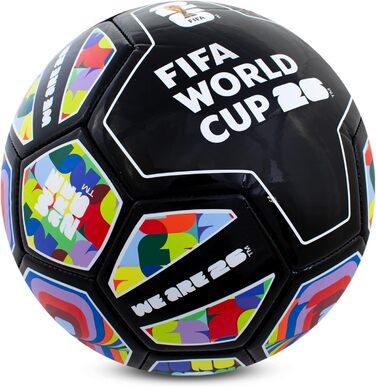 Офіційний ліцензований футбольний м'яч Hy-Pro FWC26, розмір 5 для тренувань - дизайн ЧС-2026 (Spectrum)
