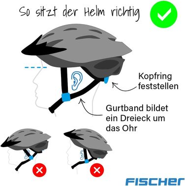 Дитячий велосипедний шолом FISCHER BMX з LED підсвіткою, шолом для велосипеда та дерт-байка