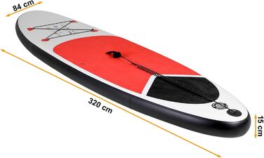 Надувна SUP-дошка greemotion 320×84×15 см, комплект для плавання