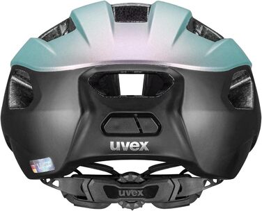 Велосипедний шолом uvex Rise cc для дорослих, індивідуальне регулювання розміру, поліпшена вентиляція, колір чорний матовий, розмір 56-59 см