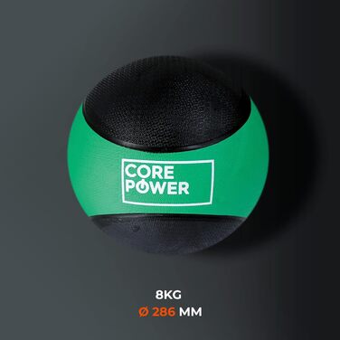 Медичний м'яч Core Power 8 кг – важкий фітнес-м'яч для тренувань та реабілітації