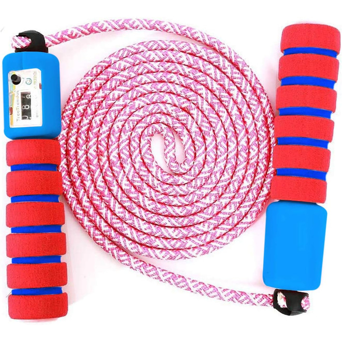 Скакалка Springseil Sunshine Smile: швидка, регульована, з лічильником, для дітей та спорту (червона, синя)