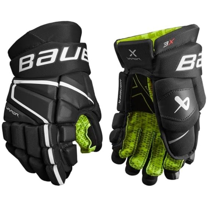 Хокейні рукавички Bauer Vapor 3X Junior 10 дюймів чорні/білі
