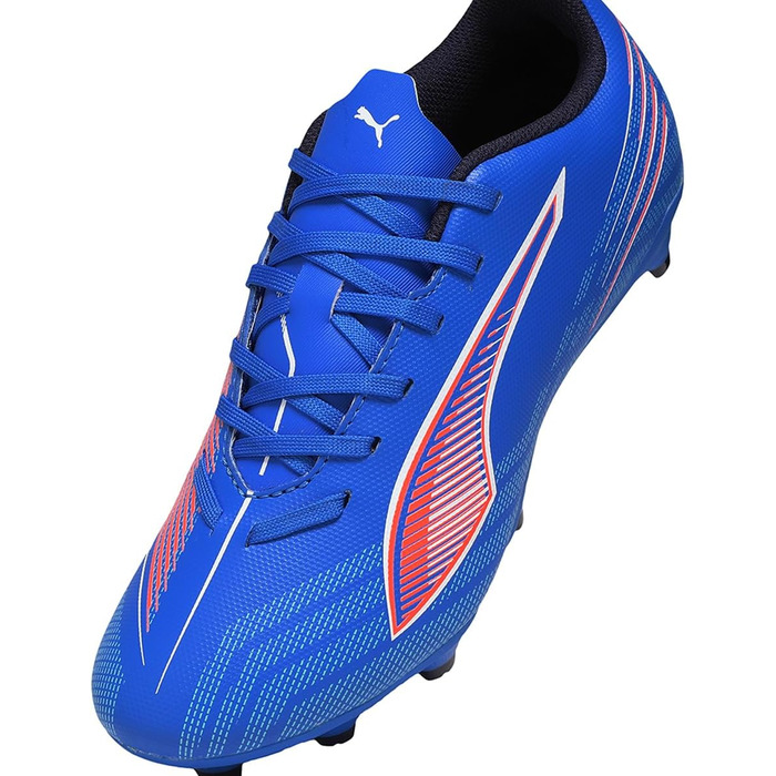 Дитячі футбольні бутси PUMA Ultra 6 Play FG/AG Jr - блакитно-біло-червоні (29 EU)