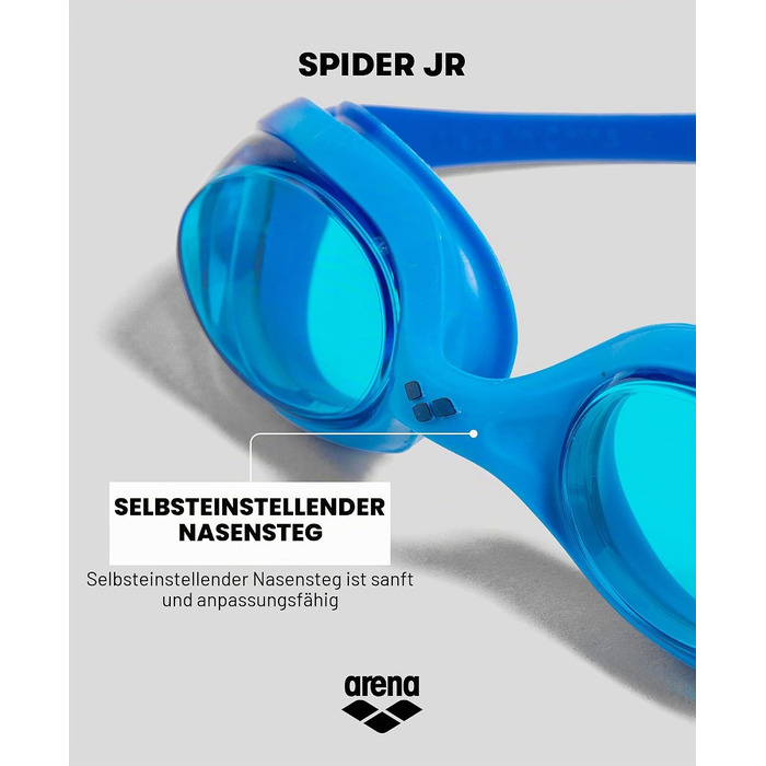 Окуляри для плавання ARENA Spider Junior Mirror - рожево-сірі, дзеркальні лінзи, дитячі