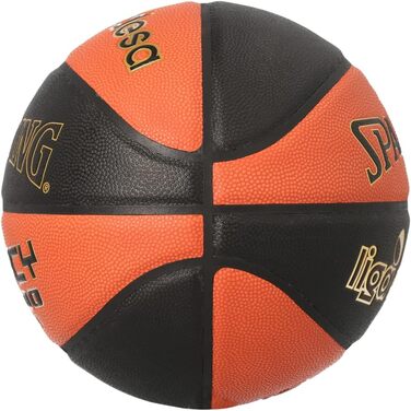 Баскетбольний м'яч Spalding 77187Z, розмір 7, чорний/помаранчевий