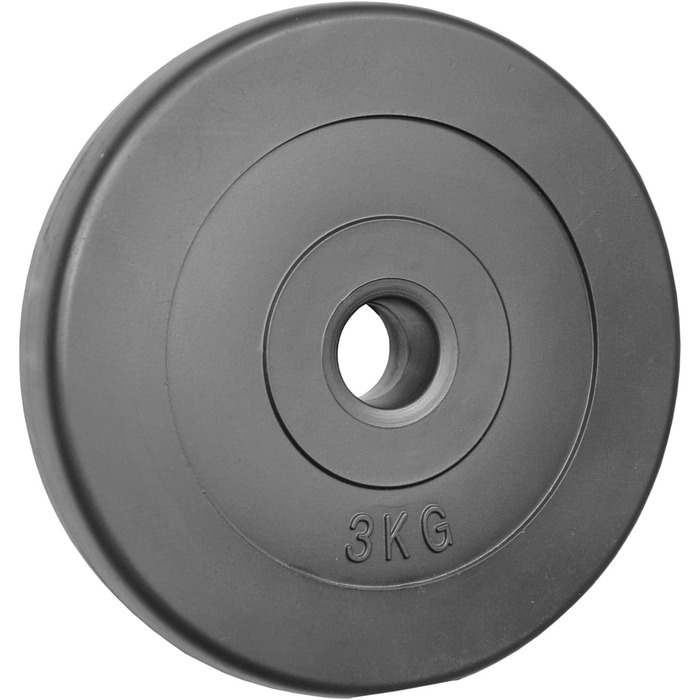 Диски для штанги POWER-XTREME 30/31 мм, пластик, пісок-бетон, 0,5–15 кг