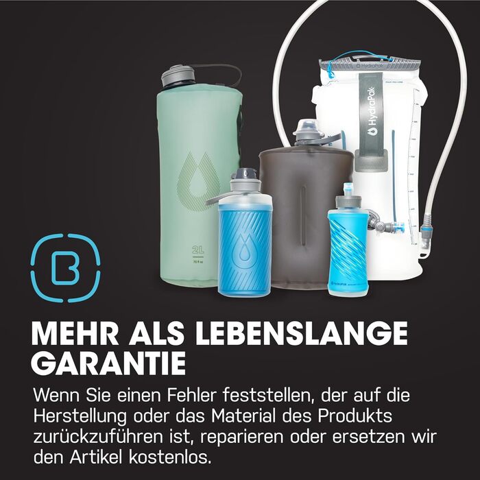Складна пляшка для рюкзака Hydrapak Flux 750 мл, BPA-free, ультралегка, герметична, синя