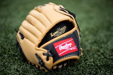 Дитяча бейсбольна рукавичка Rawlings Players Series для T-Ball, правша, 29,2 см (9-11,5''), 7–9 років, верблюжий/чорний