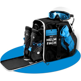 Чохол для лижних черевиків STYNGARD Zermatt 40L з відділенням для шолома та аксесуарами - чорно-білий