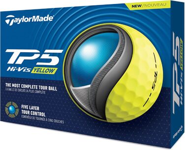 Гольф-кулі TaylorMade TP5 (білі/жовті), TM24