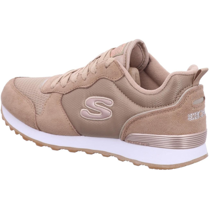Кросівки Skechers OG 85-Goldn Gurl жіночі, бежевий замша та нейлон з рожевим золотим оздобленням, розмір 40 EU