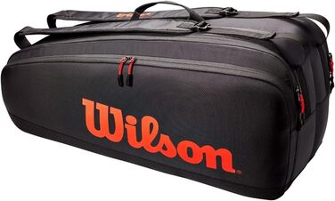 Тенісна сумка Wilson Tour для 12 ракеток, унісекс, червоно-чорна