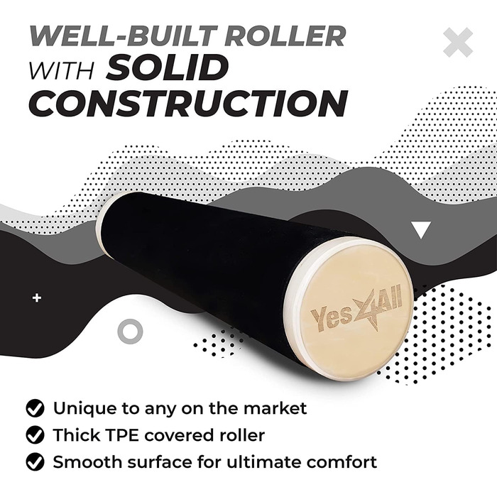 Yes4All Дерев'яний балансборд для дому, серфінг, тренування всіх рівнів (сірий/чорний)