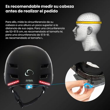 Розумний велосипедний шолом SMARTGYRO з LED-підсвічуванням
