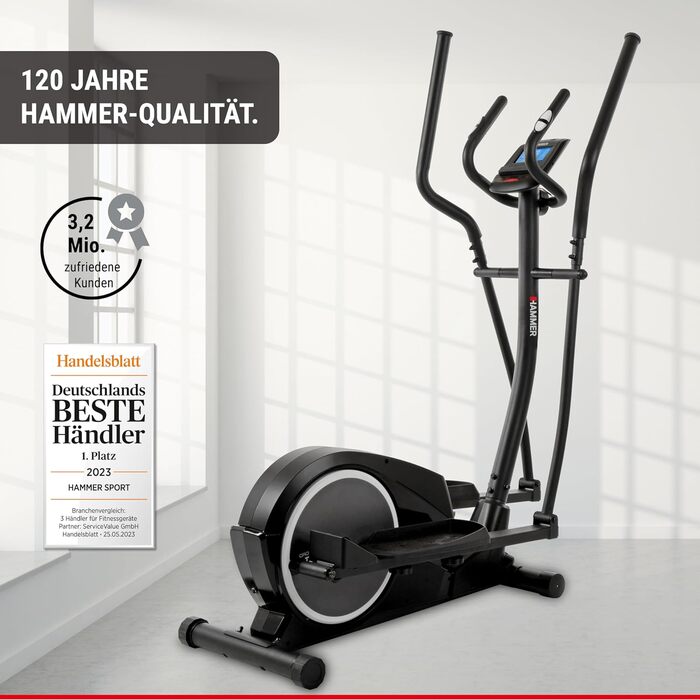 Орбітрек HAMMER Crosstech XTR BT з Glute Shaper, 21 програмою та індикатором потужності