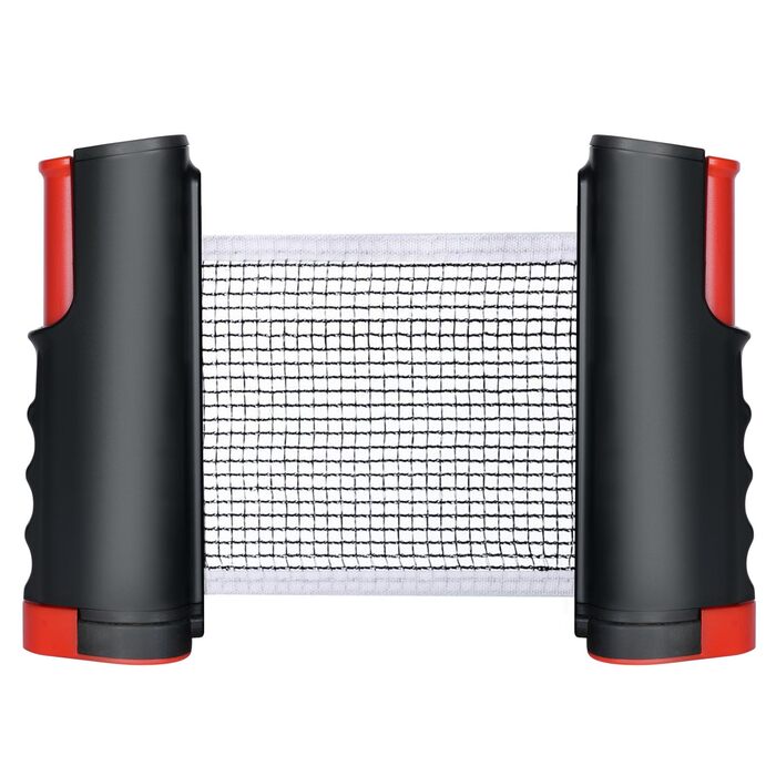 Мережа для настільного тенісу Flintronic, висувна, портативна, 170 см, чорно-червона