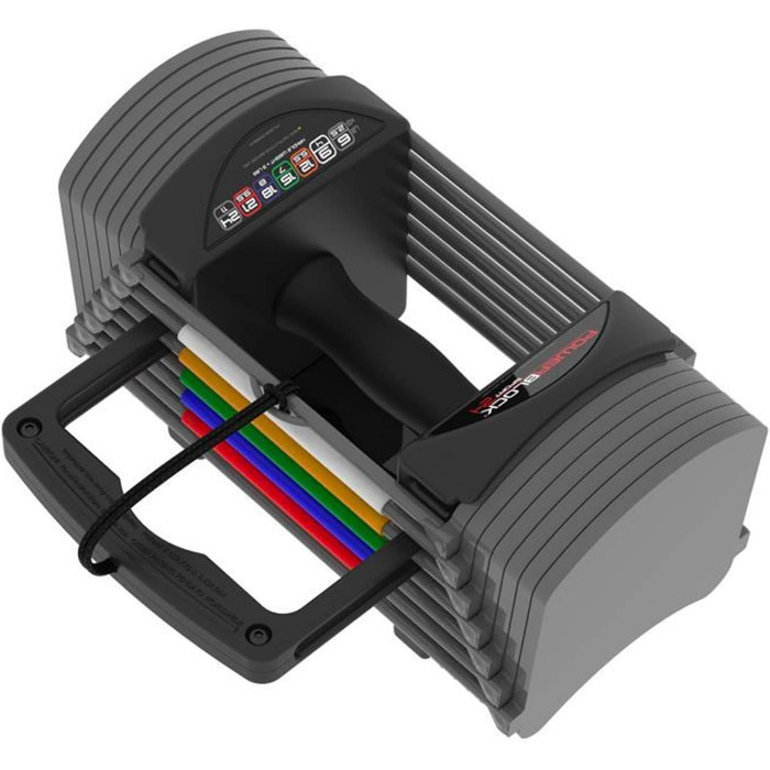 POWERBLOCK Sport 24 кг - чорні гантелі для занять спортом