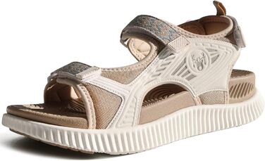 Жіночі трекінгові сандалії KuaiLu: зручні, ортопедичні, для туризму та відпочинку на природі. Легкі, з регульованою застібкою-липучкою, для літа, підходить при фасціїтісу. Колір: бежевий, розмір 39 EU.