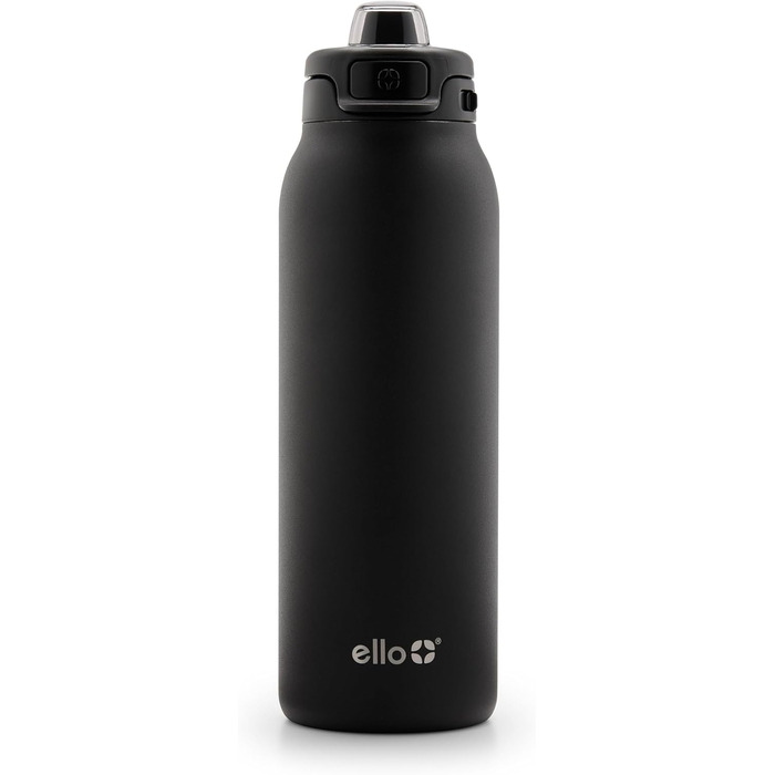 Термос Ello Pop & Fill з нержавіючої сталі, вакуумна пляшка для води з швидким наповненням, подвійні стінки, герметична кришка, багаторазова