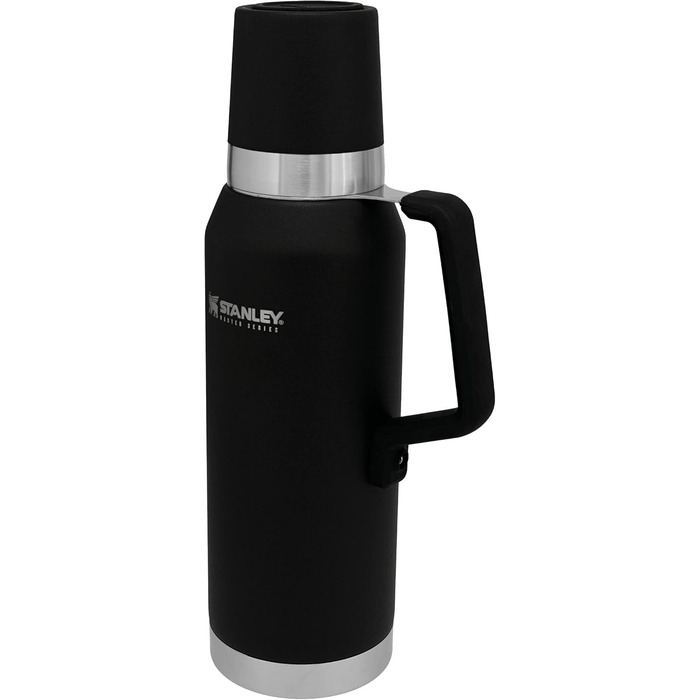 Термос Stanley Master Unbreakable 750 мл Foundry Black, нержавіюча сталь, 4-шарова вакуумна ізоляція, кришка-чашка, для гарячих та холодних напоїв, підходить для посудомийної машини