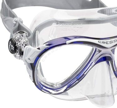 Маска для плавання Cressi Eyes Evolution Crystal (Італія) прозора/червона
