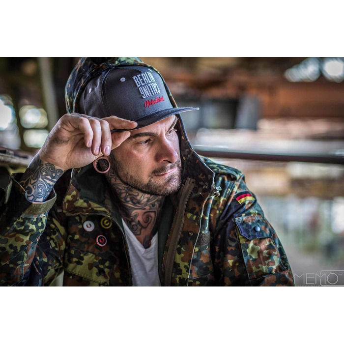 Кепка-снапбек Nebelkind Berlin Netzplan унісекс з прямим козирком, регульована, темно-сіра, OneSize — стильна бейсболка в стилі Streetwear