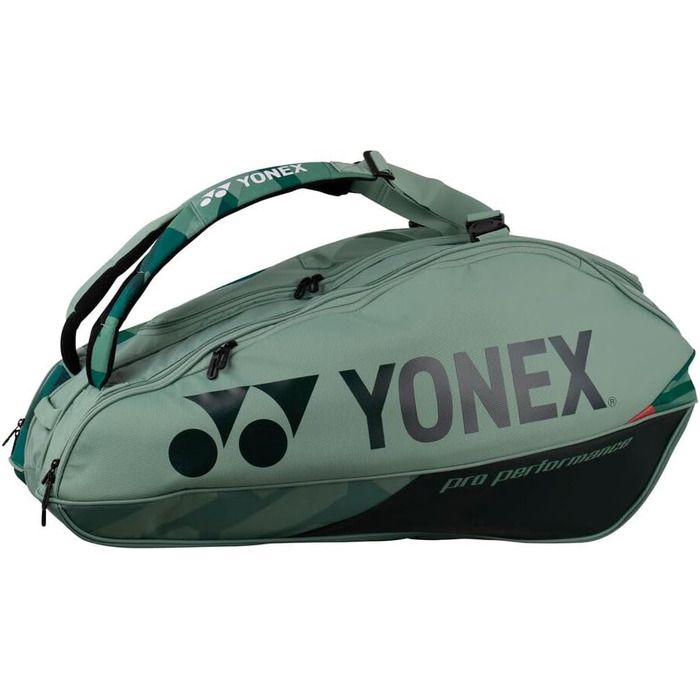 Сумка для ракеток YONEX Pro на 10 штук, зелено-оранжева