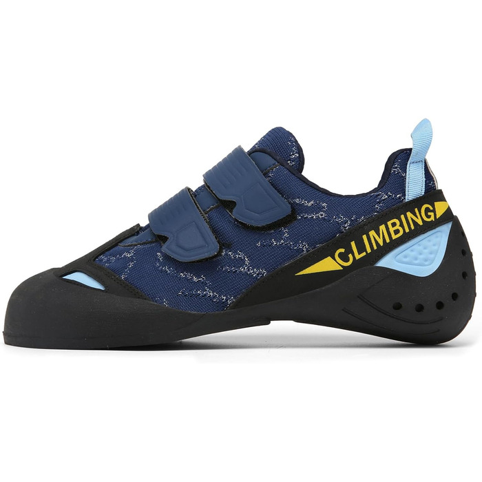 Кріпильні черевики для скелелазіння: чоловічі, жіночі, дитячі. Для початківців та професіоналів. Блакитний колір, розмір 44 EU.