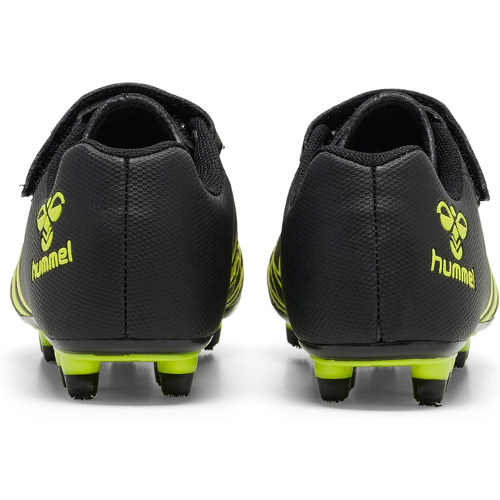 Дитячі футбольні бутси Hummel Top Star 30 EU, чорно-жовті, з клямками для різних типів ґрунту