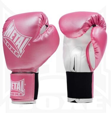 Боксерські рукавички Metal Boxe 6 унцій рожеві для жінок