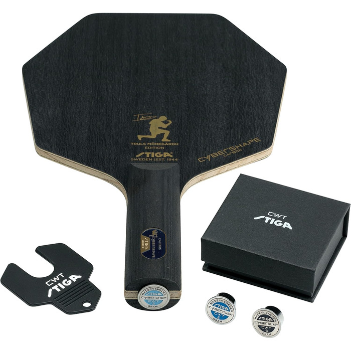 Настільна ракетка STIGA Cybershape Carbon CWT Truls Edition Classic, пряма ручка