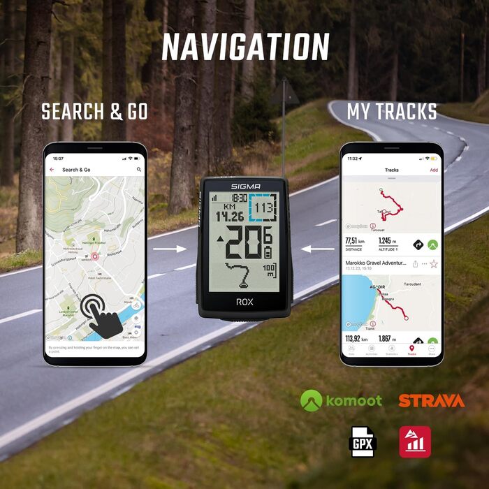 Велокомп'ютер SIGMA ROX 4.0 SE Special Edition GPS, чорний. Навігація, висотомір, сумісний з E-Bike