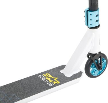 Трюковий самокат STAR SCOOTER Pro Sport 110мм для дітей від 7 років та дорослих, алюмінієвий, HIC, біло-синій