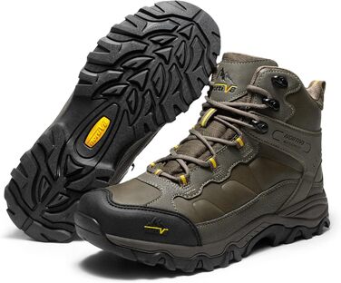 Чоловічі трекінгові черевики NORTIV - водонепроникні, для хайкінгу та альпінізму (42 EU, Olive)