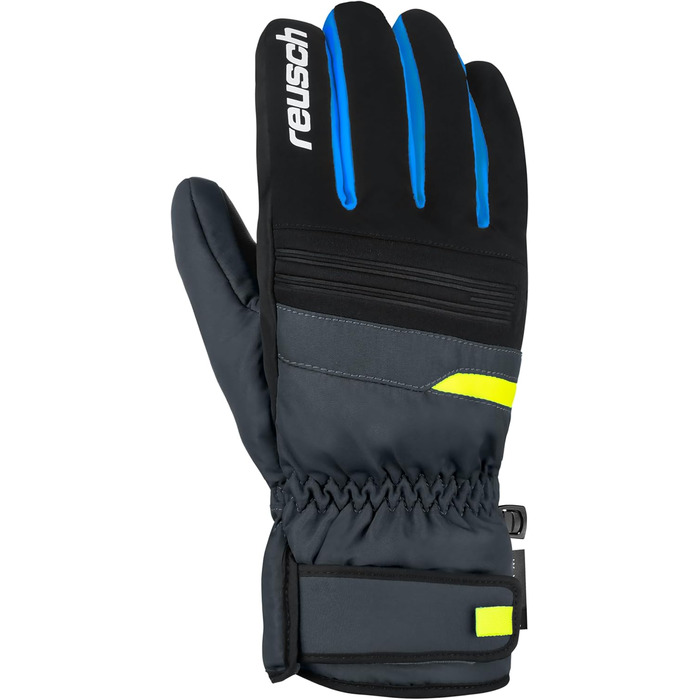 Унісекс рукавички Reusch Brandon R-tex XT для чоловіків, темно-сірі/жовті, розмір 9, водонепроникні зимові перчатки
