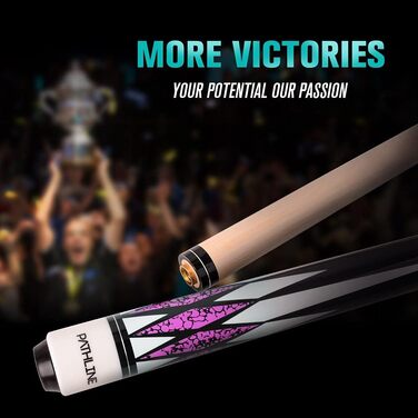 Професійний більярдний кий Billard-Queuestab з канадського клена (147,3 см) – 4 кольори, вага 510-595 г