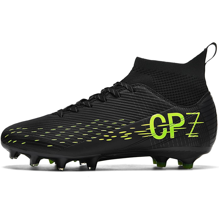 Футбольне взуття для чоловіків та жінок, зала, унісекс, бейсбол, футбольне взуття для газону, дитяче регбі, доросле, AG FG TF, широкі тренувальні кросівки (39/40 EU, 111 Ag Schwarz)