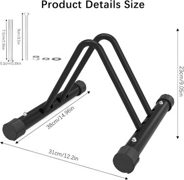 Підставка для велосипеда на підлозі, сталева, регульована, для гірського та шосейного велосипеда