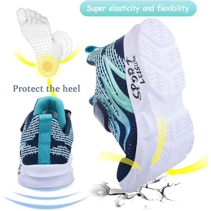 Дитячі кросівки Kinder Cx6888: спортивні, для бігу, зала, баскетболу, прогулянок, блакитні