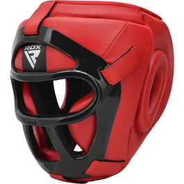 Захисний шолом RDX для MMA, кікбоксингу, спарингів, червоний, розмір L