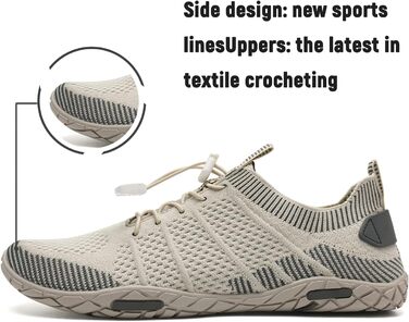 Шкарпетки для плавання IceUnicorn: аквашузи для жінок та чоловіків, швидко сохнуть, літні, розмір 38 EU, бежеві