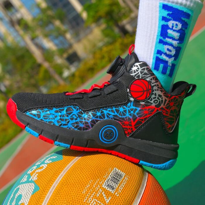 Баскетбольні кросівки Anti Rutsch High Top: легкі, дихаючі, зелені (40 EU, вузька ширина, чорний/синій)