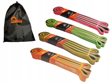Набір фітнес-резинок MajesticSport BiColor, 4 шт.