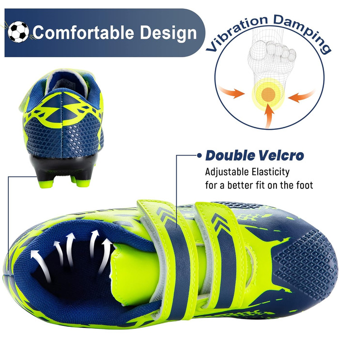 Дитячі футбольні бутси для гри на штучному покритті, низькі, дихаючі, для тренувань та гри, білі, сині, зелені, розміри 28-37 EU