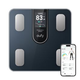 Розумні ваги eufy C20 з вимірюванням жиру, Bluetooth, 16 показників, велике TFT-дисплей, точні електронні ваги для аналізу складу тіла, BMI, мультирежим