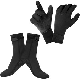 AUAUY Неопренові рукавички для плавання, 3 мм, теплі рукавички для дайвінгу, гнучкі рукавички для плавання з антиковзким покриттям, рукавички для дайвінгу для дорослих, рукавички для відкритої води, плавання, серфінгу, дайвінгу, XL, рукавички та шкарпетки для дайвінгу