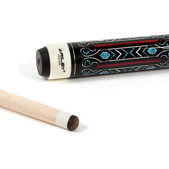 Більярдний кий Riley Centurion з лінолеєвим покриттям ручки, 147 см, захист наконечника 13 мм (RMP-3)