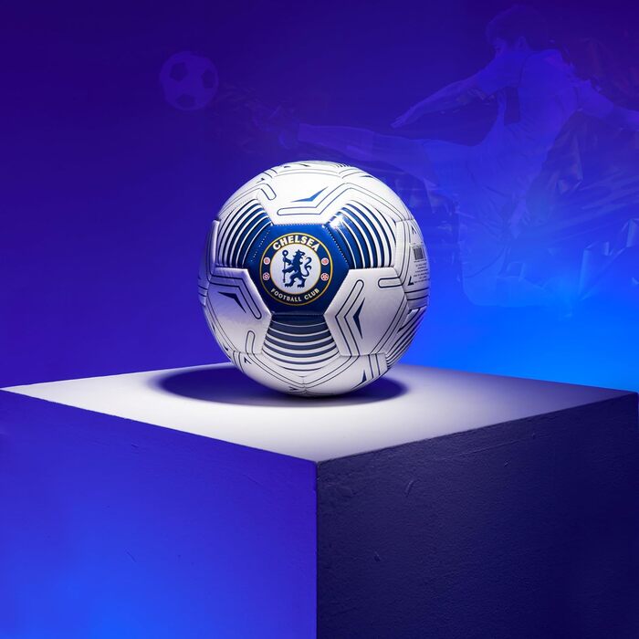 Футбольний м'яч Chelsea FC, офіційний, розмір 5, біло-синій, подарунок для фанатів