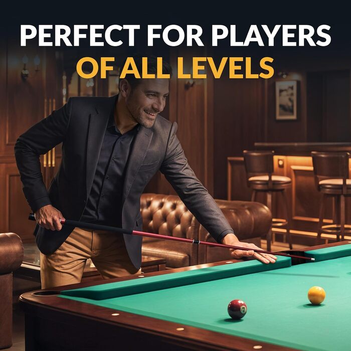 Чергова палиця Hathaway Conquest Queue з фібергласу, 147 см, червона